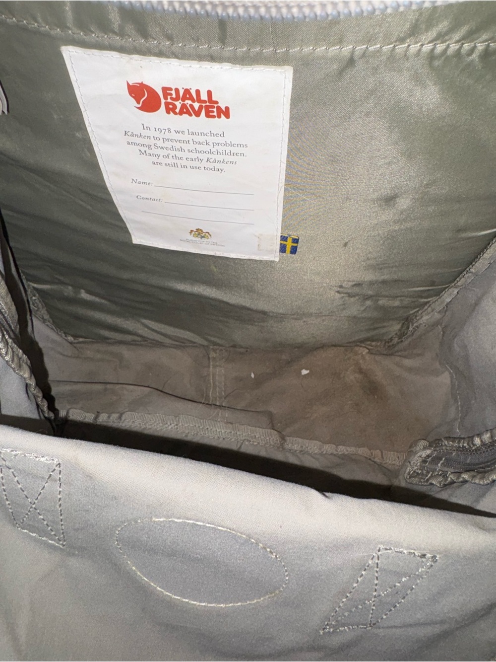 Fjällräven Kånken Classic Backpack - Light Grey - Picture 6 of 7